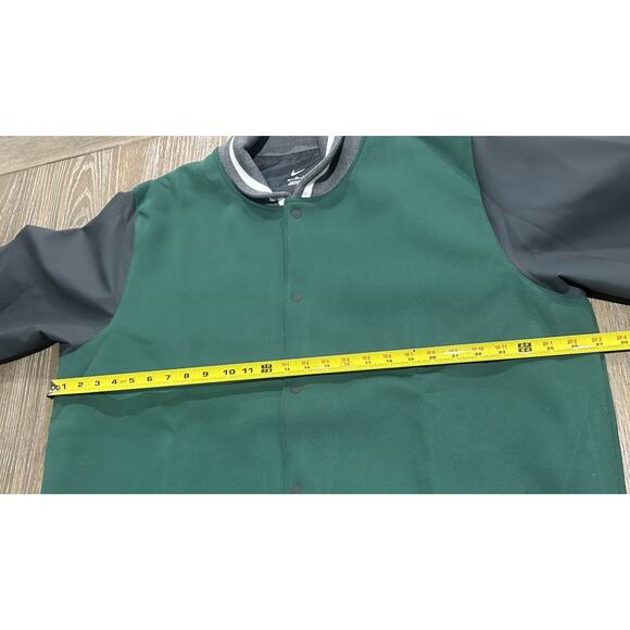 $230 Nike Team Green Letterman Jacket Full-Snap Men's Size XXL DJ5971-341 - Picture 11 of 11